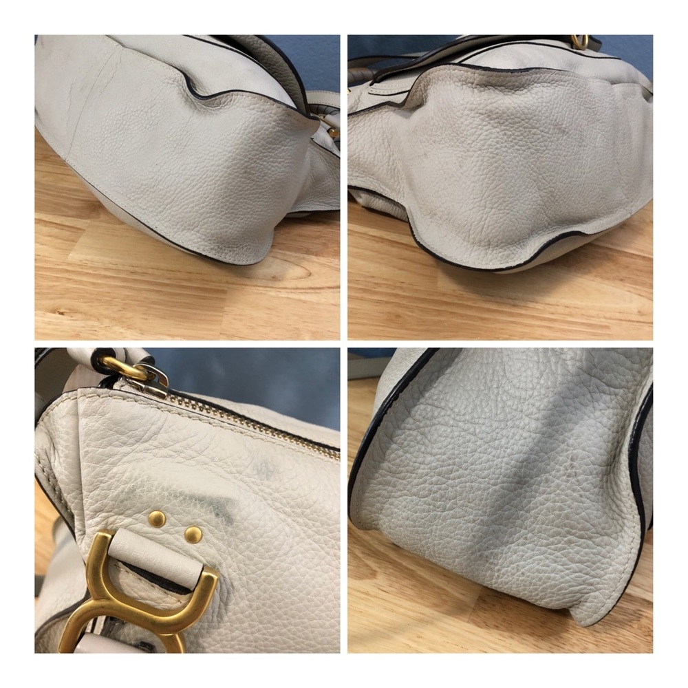 Chloe Marcie Medium Satchel Bag in Cashmere Grey - Picture 11 of 15